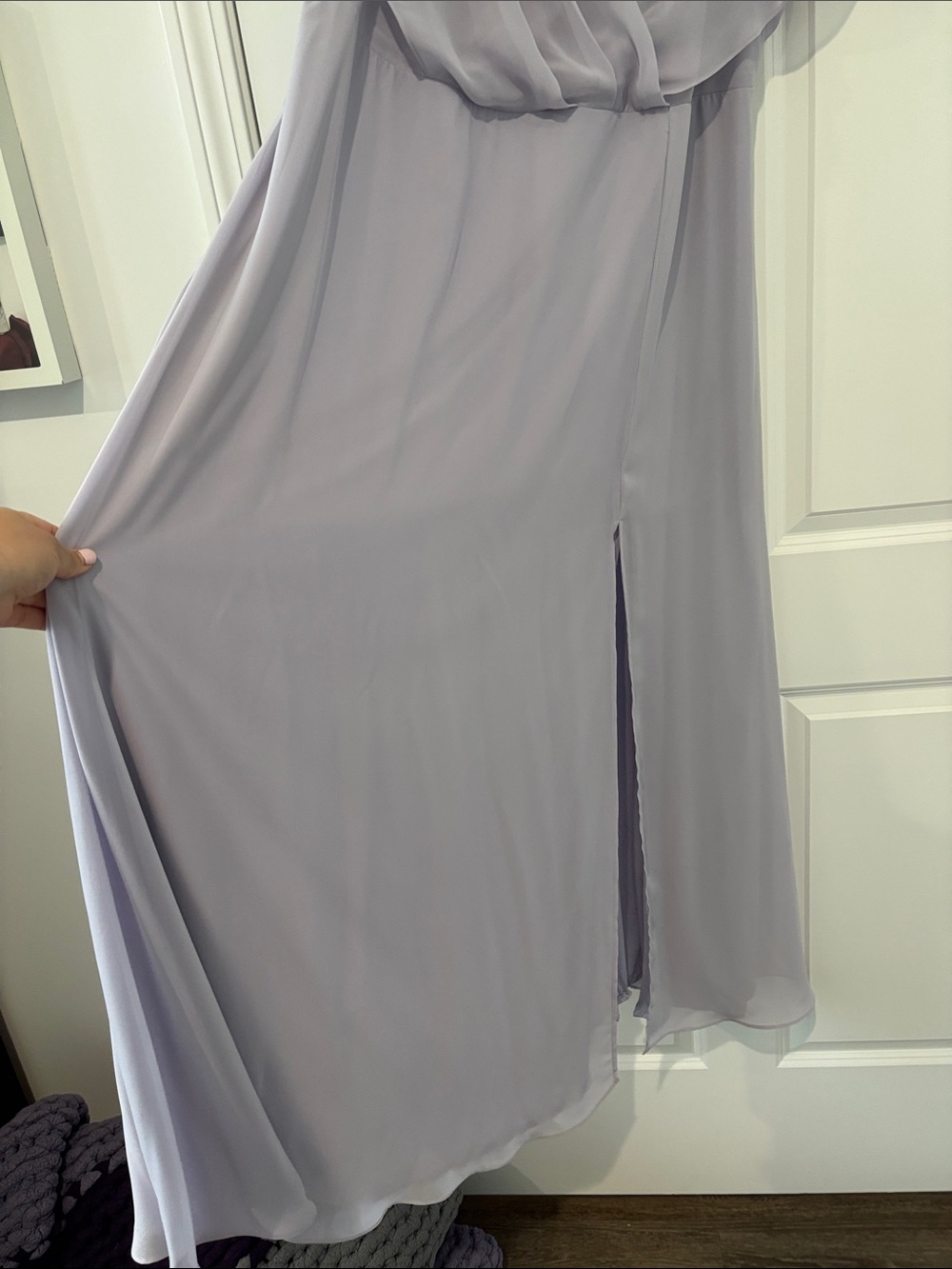 Birdy Grey Chiffon Bridesmaid Dress in Dusty Lilac- Style name “Violet” - Picture 6 of 8